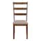 Monarch Specialties Dining Chair, Set Of 2, Side, Upholstered, Kitchen, Dining Room, Brown Fabric, Walnut Wood Legs I 1313 - alternate 3